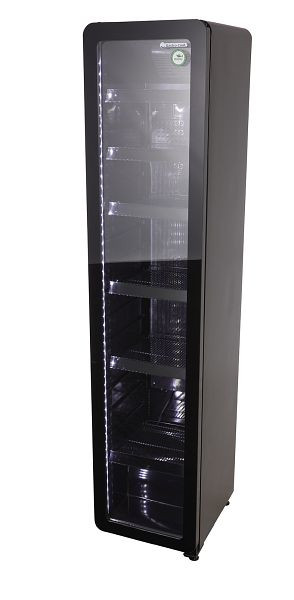 Réfrigérateur rétro Gastro-Cool avec porte vitrée - Slimcooler - noir - GCGD175, 255100
