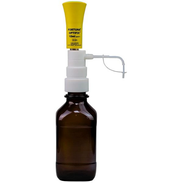 Distributeur Poulten & Graf FORTUNA, OPTIFIX SAFETY 2 - 10 ml : 0,2 ml, cylindre doseur en verre, 101 10738