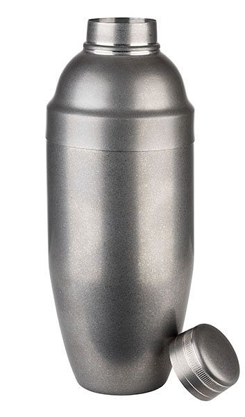 Shaker APS -CLASSIC-, Ø 9 cm, hauteur : 23 cm, 0,7 litre, acier inoxydable, aspect acier inoxydable antique, 93366