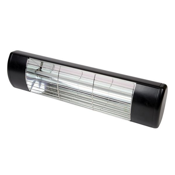 Schultze Radiateur IR HWP2-2B 2000 Radiateur thermique infrarouge, 2000W 230V, IP55, noir, HWP2-2B