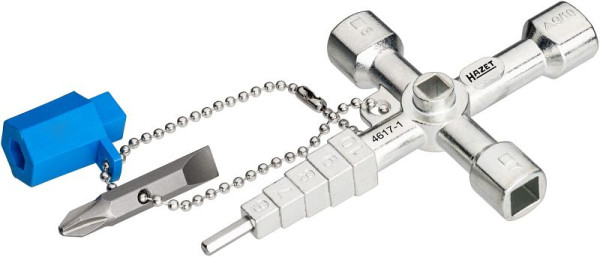 Clé d'armoire de commande Hazet, profil à douille carrée : taille de clé 5, 7, 8 mm, 4617-1