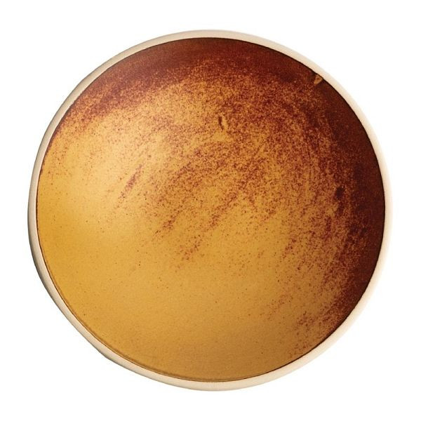 OLYMPIA bol plat en toile sienne-rost 20cm, UV: 6 pièces, FA312