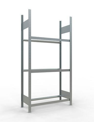 Rack à pneus Schulte, champ de base, 3 niveaux de stockage, largeur du compartiment 1000 mm, 1060 x 436 x 2000 mm, 278831