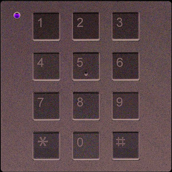Module serrure à code TCS série AMI, argent, AMI11200-0010