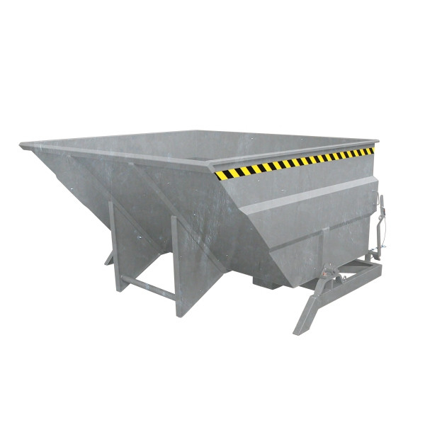 Conteneur basculant industriel Eichinger, extra large et solide, 2500 kg, 4000 litres, galvanisé à chaud, 20242000002000