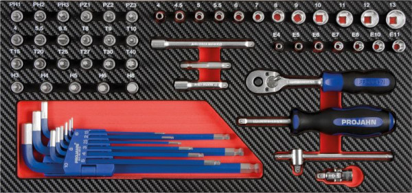 Ensemble d'outils Projahn 1/4 ", 58 pièces, 5999-111