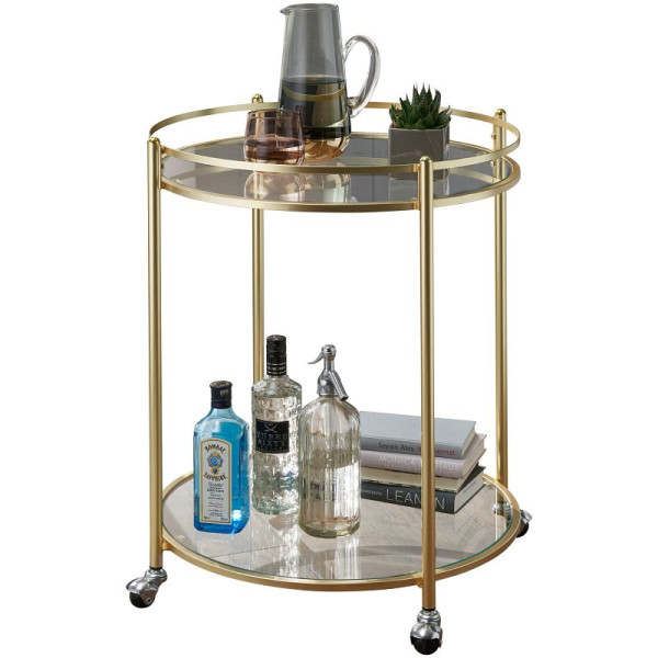 Wohnling Design chariot de service JAMES Or Ø 57 cm, WL5.792