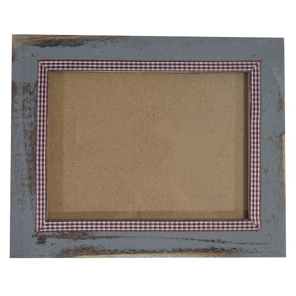 Cadre photo Mendler T246, cadre photo mural, 21x26cm bois aspect shabby maison de campagne, gris, 36365