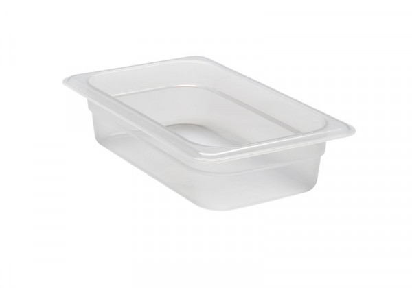 Conteneur GN Cambro 1 / 4-65 mm en polypropylène translucide, paquet de 6, 42PP190