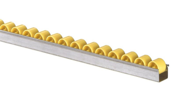 Bande de rouleaux à rouleaux BS avec rouleaux normaux diamètre 28 mm, pas 100 mm, 415.003