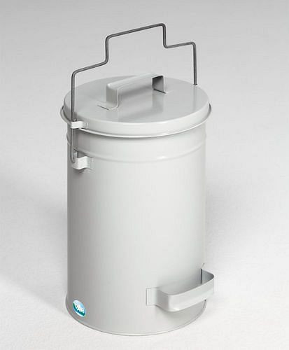 Conteneur de sécurité DENIOS avec couvercle, gris, volume 15 litres, 284064