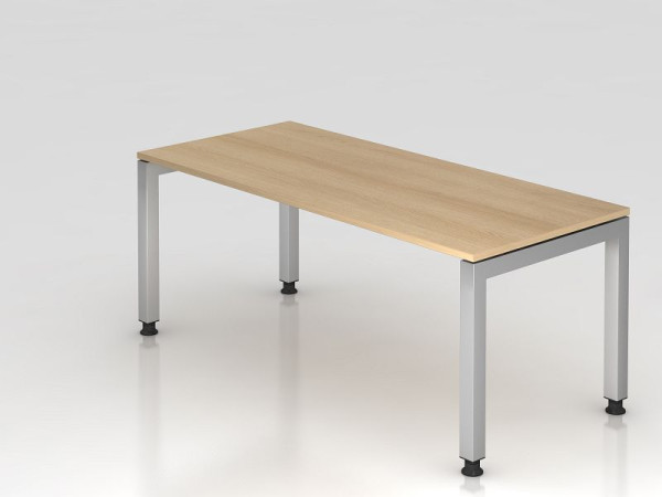 Bureau Hammerbacher pied U carré 180x80cm chêne, forme rectangulaire, plateau flottant, VJS19/E/S