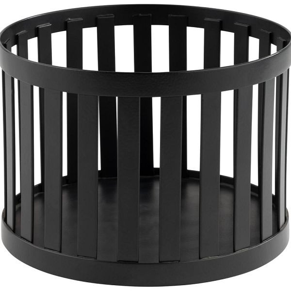 Panier/support APS -APS PLUS- en noir, Ø 15 cm, hauteur : 20 cm, 15336