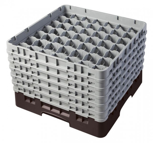 Panier de lavage Cambro 49 compartiments Camrack® 29,8 cm Marron, lot de 2, 49S1114167