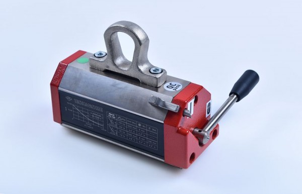 Aimant de levage Tecnomagnete, aimant de levage permanent, force de levage matériau plat 150 kg, matériau rond 60 kg, MaxX 150 TG