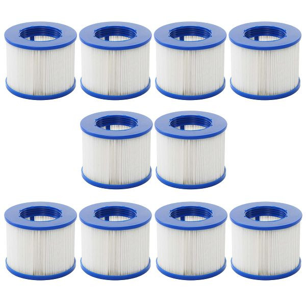 Filtre à eau Mendler pour Whirlpool HWC-E32, filtre de rechange, cartouche filtrante, cartouche filtrante, filtre lamellaire, accessoires, 10 pièces, 10x65351