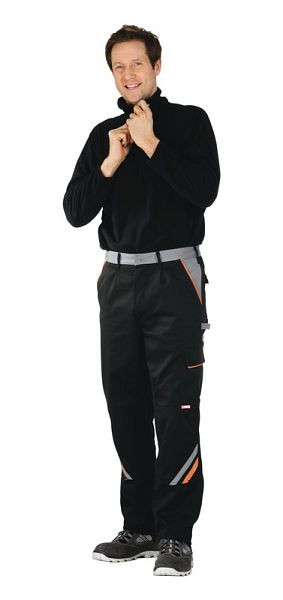 Pantalon Planam Visline, noir/orange/zinc, taille 118, 2421118