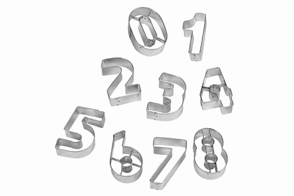 Set d'emporte-pièces Schneider "Chiffres 0-9", 100 x 30 mm, 199570
