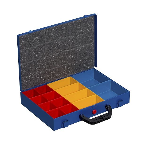 Allit EuroPlus Pro >M< mallette professionnelle en métal pour petites pièces 34L-14, couleur : bleu, poids : 1,75 grammes, UE : 5 pièces, 454127