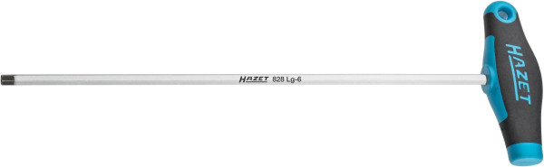 Outil de réglage des phares Hazet, tournevis hexagonal, extra long, profil à six pans creux, 6 mm, 828LG-6
