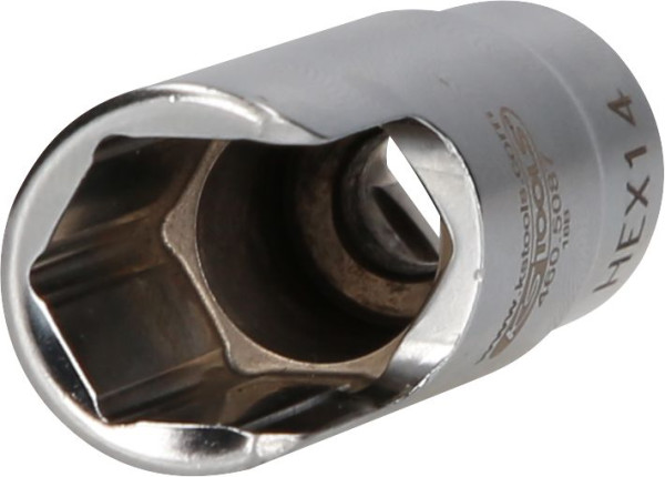 KS Tools Douille de raccord de tuyau coudée spéciale 3/8", 14 mm, 460.5087