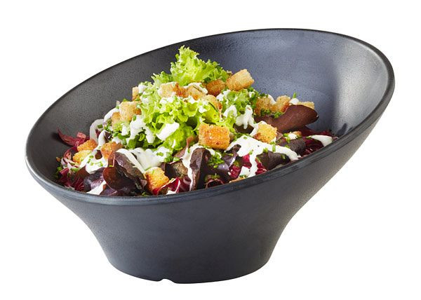 Bol APS -ZEN-, Ø 22,5 cm, hauteur : 12,5 cm, mélamine, noir, aspect pierre, 0,8 litre, 84355