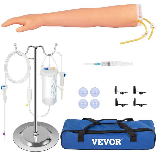 VEVOR IV modèle de bras d'exercice Kit de pratique de bras de phlébotomie de bras d'injection de prélèvement sanguin, JXMXTEACHINGMODELV0