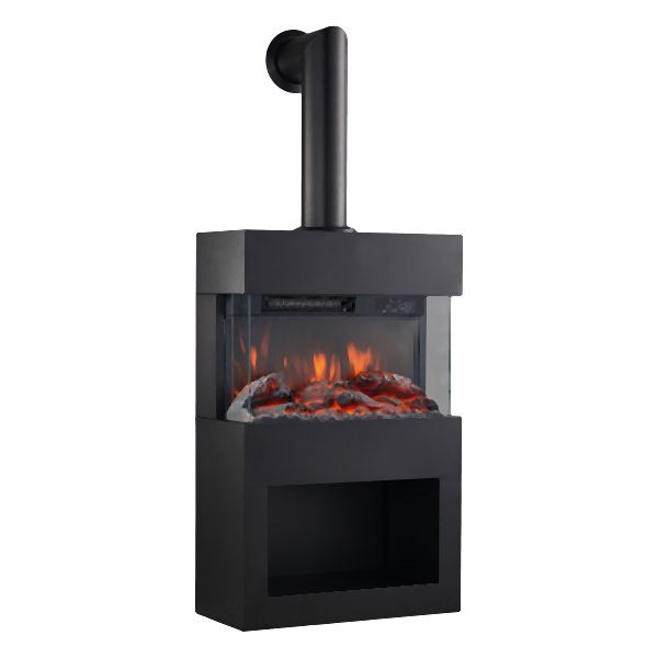 KAMINIO cheminée électrique HENRI Pipe BK noir, EF03-75-FP01-BK