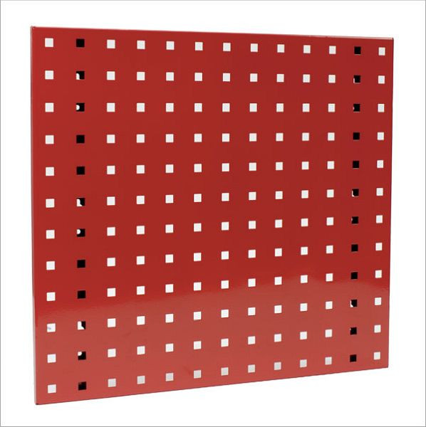 Plaque perforée ADB, dimensions : 493x456mm, couleur : rouge, RAL 3020, 23031