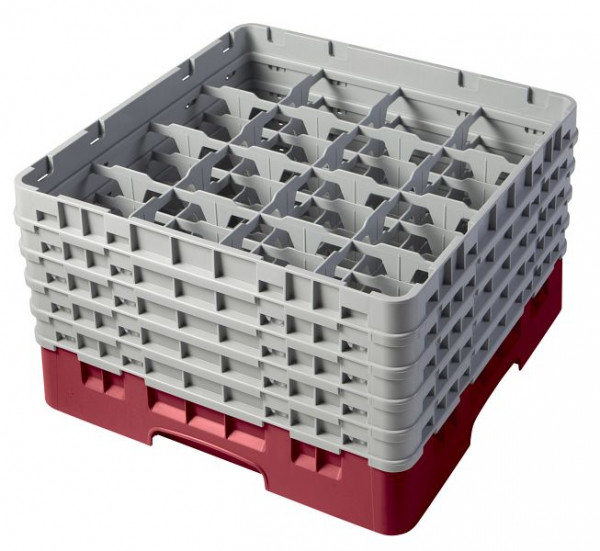 Panier de lavage Cambro 16 compartiments Camrack® hauteur: 25 cm canneberge, SU: 2 pièces, 16S958416