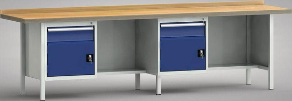 Etabli standard KLW - 3000 x 700 x 840 mm L x P x H, WS382N-3000M40-E1681