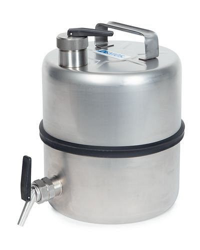 Bocal de sécurité DENIOS, inox, avec robinet 3/4", volume 10 litres, 117-223