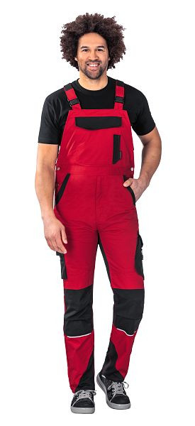 Salopette homme Planam Norit, rouge/noir, taille 26, 6527026