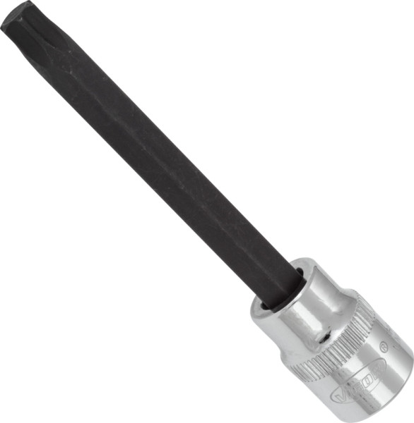 Embout de tournevis VIGOR TORX, carré creux 10 mm (3/8"), profil TORX interne, T45, longueur : 93 mm, pour fonctionnement manuel, V6089