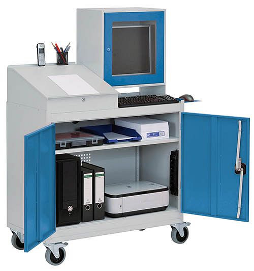 Chariot informatique Bedrunka+Hirth 110-4, 1000 x 500 x 1575 mm, 04.180.C06