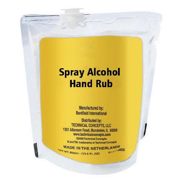 Rubbermaid Manual Désinfectant pour les mains non parfumé 60 % d'alcool 400 ml (lot de 12), FN394