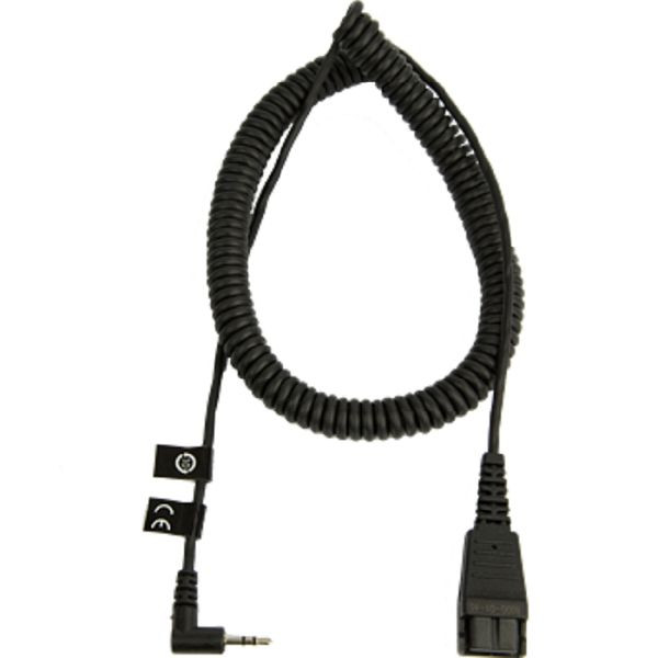 Câble de connexion Jabra QD vers jack 2,5 mm coudé, 8800-01-46