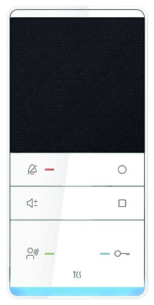 TCS Audio Interphone intérieur IP pour mains libres série TASTA PLUS montage en saillie blanc, ISW5410-0145