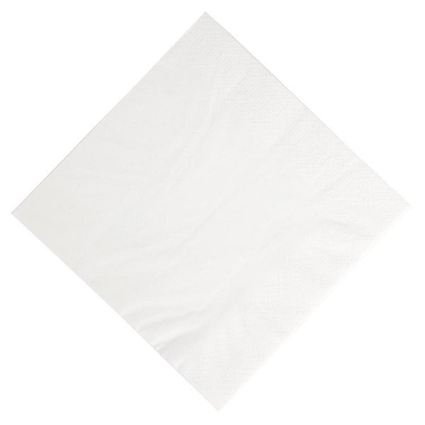 Serviettes de table compostables Duni blanches 40cm, UE: 1000 pièces, GJ112