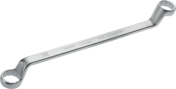 Clé polygonale double Hazet, profil extérieur double hexagonal, 24 x 26 mm, 630-24X26