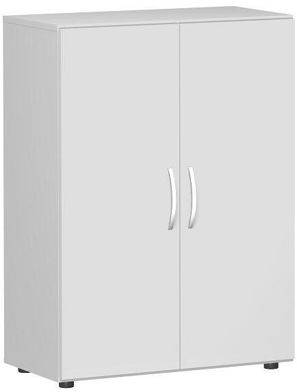 armoire à portes battantes geramöbel avec pieds, amortisseur de porte inclus, non verrouillable, 800x420x1104, gris clair/gris clair, S-383102-LL