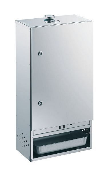 Fumoir Peetz en acier inoxydable avec porte, HxLxP: 75cm x 39cm x 28cm, 520095