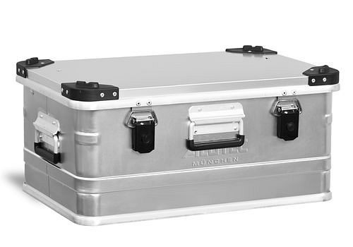 Boîte en aluminium DENIOS Industrie, avec coins d'empilage, volume de 48 litres, 136-690