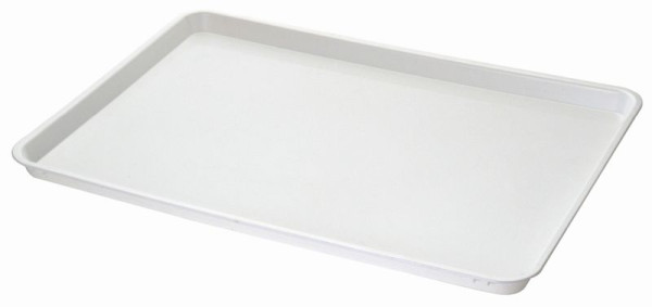 Plateau ABS Saro 590 x 410 mm, couleur : blanc, lot de 20, 459-2010