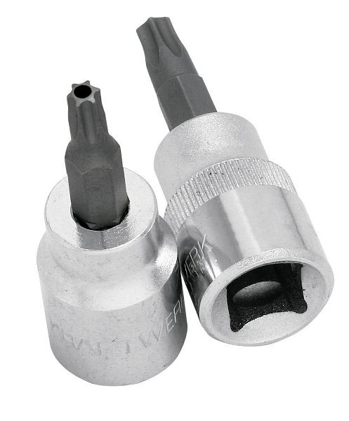 Kraftwerk Embout 3/8" pour douille à vis TX T10 avec trou, 205310