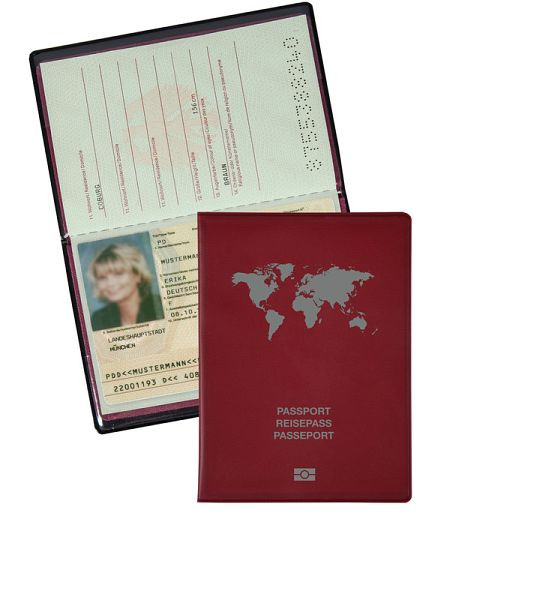 Protège-passeport en film PVC Eichner, rouge, 9707-00233
