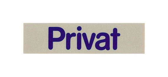 Contacto signe verbal PRIVÉ, 7673/017