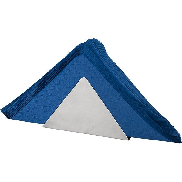 Porte-serviette Stalgast, triangulaire, en acier inoxydable, hauteur 80 mm, TT4402001