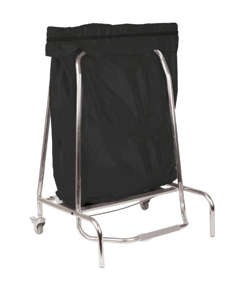 Support sac poubelle Casselin (mobile) en inox 80L, CPSPP80