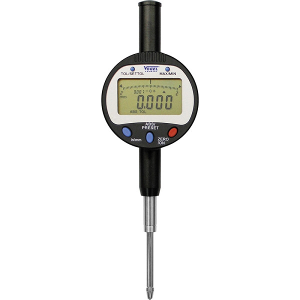 Comparateur numérique Vogel Germany, avec sortie de données USB, 0 - 25,4 mm / 0 - 1,0 pouce, 0,001 mm / 0,00005 pouce, poids : 15 g, 242056
